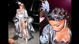 Doja Cat Celebrates 27th Illuminati Themed Birthday In West Hollywood - Blonde Cat