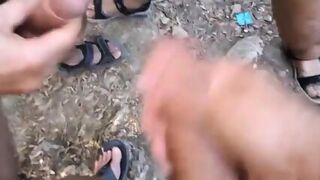 Tre Cazzoni Si Segano All Aperto - Big Tre