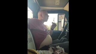 Piggy lunch feeding at sonic