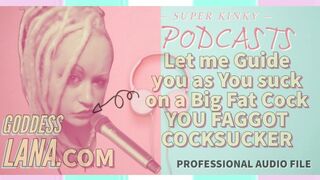 Kinky Podcast 9 Let me Guide you as you Suck on a Big Fat Juicy Cock YOU FAGGOT COCKSUCKER