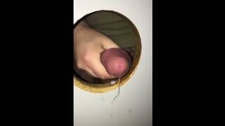Big Cock Blowjob At GH: Shooting On Cocksucker's Tongue