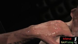 Hunky Sub Stud Tastes Cum After Fisting
