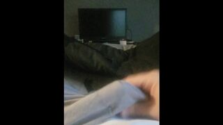 CUM DENIAL - massager gives it up before my morning wood does!