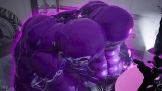 Monster grows MASSIVE - Hyper Muscle Animation