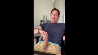 My "edging clothes" are on – American Eagle boxers and a cum-stained shirt – it's time to play.