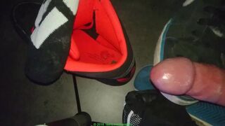 Last cumshot in friends Adidas Varial