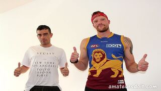 Dominant & Controlling Randy Top Takes Control of Aussie Harvey In Australia - Interview & Fuck