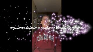 cum tasting / une bonne dégustation de mon foutre