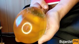 Peeing in condom