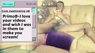 HOME ALONE EDGING , VIEWER COMMENTS MADE MY BLACK COCK GROW