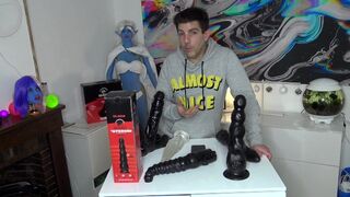 J received XXL dildos in ultra-soft silicone mix! ALL BLACK STEROID!