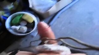 Sissy Tight Shiny PVC Skirt Slut Tranny PatsyPVC Erect Cock Masturbates And Cums Wearing Tight Shiny PVC Skirt And Shiny Stockings And High Heels