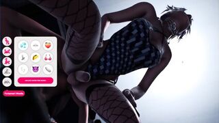 Ebony Fucking Black Bitch - 3D Monster BJ Cartoon Porn